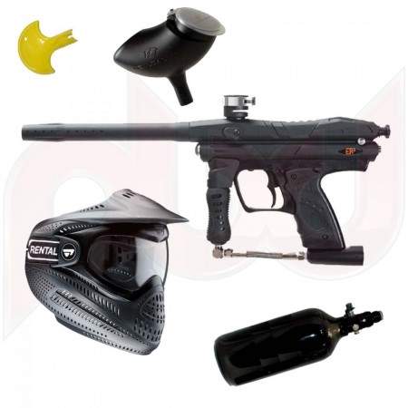 equipo actual de paintball ocoa, ademas overol, guantes, proteccion pecho espalda, protecion cuello